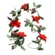 thumbnail image 5 of Guirnalda navideña con luces, 20 LED, 6,56 pies, guirnalda iluminada de frutos rojos, guirnalda de flores navideñas para chimenea, Acción de Gracias Hojas verdes, 5 of 5