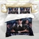 thumbnail image 5 of Miércoles Addams Conjunto de sábanas temático, trío de piezas, cómodo y amigable con la piel, diseño único, regalo de decoración para el hogar para familiares, amigos y fans,135cm *200cm, 5 of 6