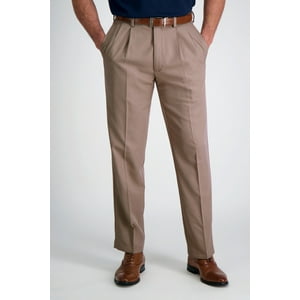 Mediaplayer - Pantalón Gabardina Hombre Pinzado Beige Talla 54