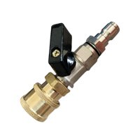 Magideal - Juego De Válvulas De Bola Para Lavadora A Presión, Duradero, Portátil, Conector De Conexión Rápida Fácil De Usar, Multifuncional Para Interruptor De M Estilo A