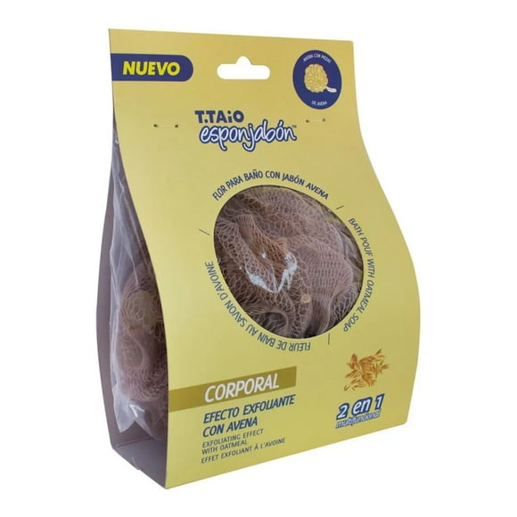 Esponja de baño avena- Exfoliante Esponjabón