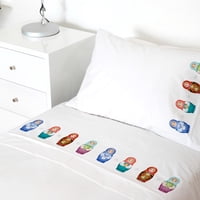 Tuyo Print - Juego De Sábanas 1,5 Pl Muñecas Rusas