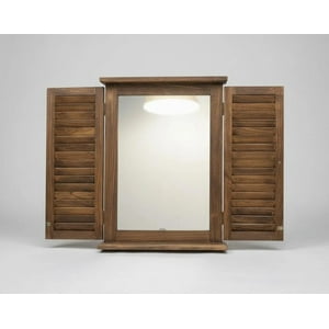 Decostilo - Espejo Con Puerta De Madera Rústico 60X42Cm