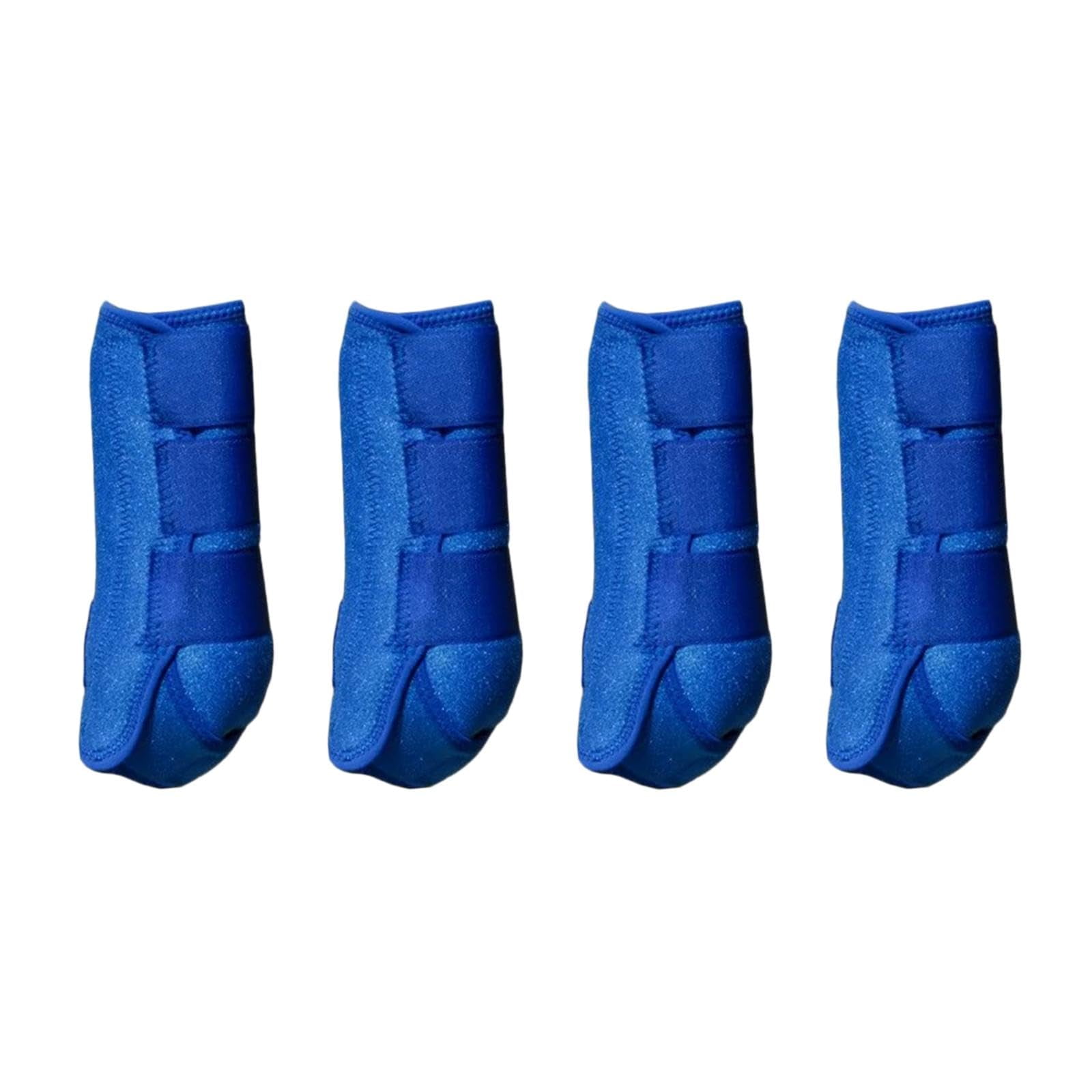 Xusx111 - Botas De Caballo Botas Splint Para Caballos Conjunto De 4 Botas Protectoras Botas De Caballo Para Cepillar Las Extremidades Inferiores Reusable Front Rear Leg Protection Gear (azul, M)
