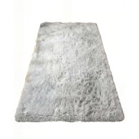 Genérico - Alfombra Textura Peluda 200X240 Color Gris