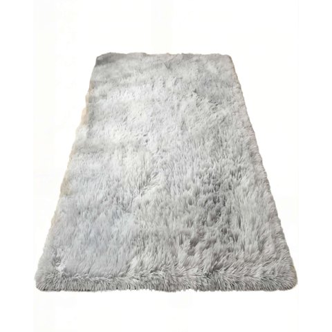 Genérico - Alfombra Textura Peluda 200X240 Color Gris