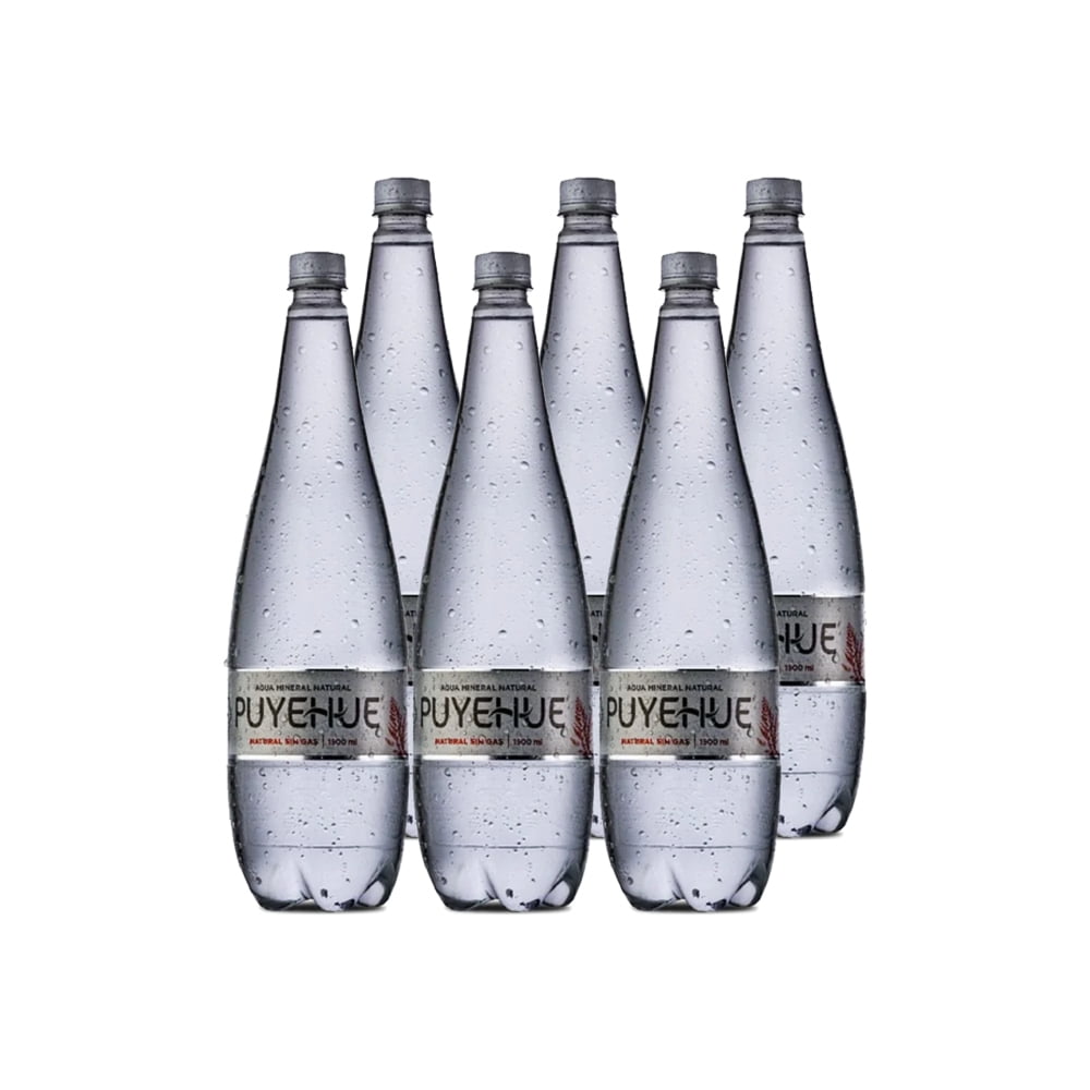 6x Agua Mineral Natural Puyehue Sin Gas 1500cc