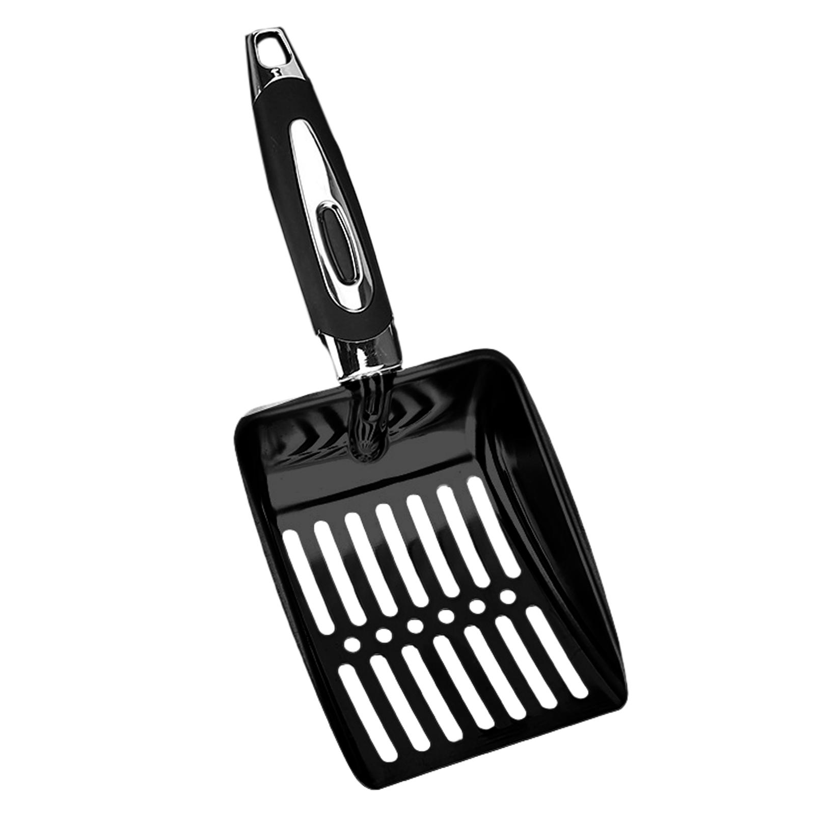 Magideal - Pala Para Arena Para Gatos, Pala Para Arena Para Gatos De Acero Inoxidable, Cuchara Para Caca Con Colador De Malla, Pala Para Arena Para Gatos Para Ga