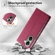 thumbnail image 2 of Funda Tipo Cartera de Cuero Sintético para XIAOMI POCO x7Pro Bloqueo RFID, con Ranuras para Tarjetas y Bolsillo para Efectivo, Cierre Magnético Fuerte Rojo, 2 of 4