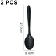 thumbnail image 2 of 2 cucharas de silicona para cocinar, resistentes al calor y de diseño higiénico. Utensilios de cocina y cucharas para mezclar., 2 of 6