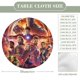 thumbnail image 2 of Avances de Marvel-theme Fitted Round Tablecloths Elastic Edged Table Covers Waterproof Table Cloth for Kitchen Holiday Party Tables Decor 150cm, 2 of 6