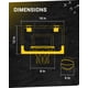 thumbnail image 5 of Miniaro de baloncesto SKLZ 18 con tablero irrompible y 5 bolas, 5 of 7
