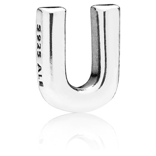 Charm Pandora Letra U Petite Silver Petite Element