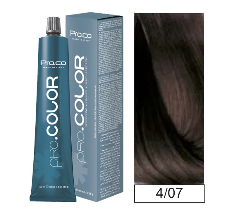 Bbcos - Tintura Permanente Pro.Color 4/07 100Ml + Oxidante