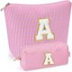 thumbnail image 1 of Neceser Maquillaje Set 2pcs Personalizado Inicial Rosa Viaje, 1 of 3