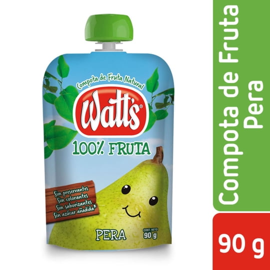 Compota De Fruta Pera 90 g Watts