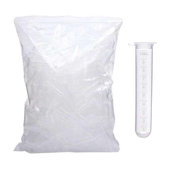 Tubo de microcentrífuga Zoomto 10 ml, paquete de 200, diseño transparente con graduación