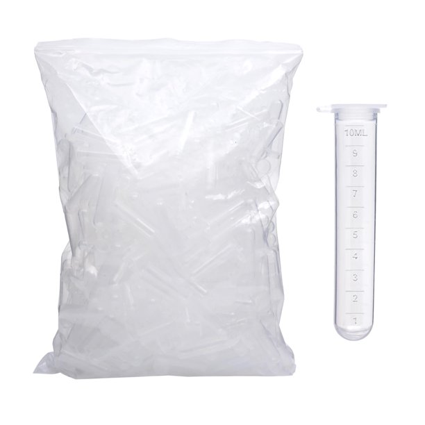 Tubo de microcentrífuga Zoomto 10 ml, paquete de 200, diseño transparente con graduación