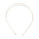 thumbnail image 4 of Unique Bargains 1 Pc Diademas de Doble Fila Simple para Mujeres Tono Dorado, 4 of 6
