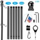thumbnail image 2 of Kit de Mástil para Bandera BONWIN 2.4 m Acero Inoxidable Negro con Anillos de 1", 2 of 7
