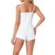 thumbnail image 3 of Conjuntos de pijama sin mangas de encaje para mujeres INSPIRE CHIC, conjunto de lencería con tirantes de espagueti y pantalones cortos XL en blanco, 3 of 3