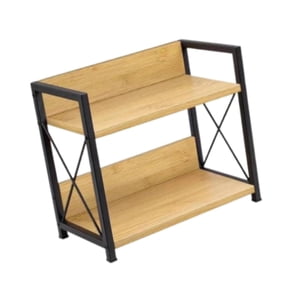 Magideal - Estantería De Escritorio, Organizador De Encimera, Soporte De Mesa Para Hombres Y Mujeres, Estante De Exhibición, Organizador De Escritorio De Oficina Marrón Claro