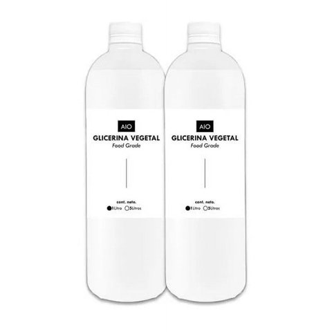 Aio - Pack X2 Glicerina Líquida Vegetal Grado Alimenticio 1 Litro