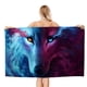 thumbnail image 1 of Lobo Galáctico Toalla de playa de secado rápido con diseño temático, regalo para mujeres y niñas, ideal para cumpleaños, fans, amantes de la música, uso en la playa o al aire libre, 78 × 160 cm, 1 of 6