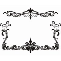 Rienda Libre Graphics - Decomural Floral Design Picture Frame Ws-18199