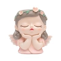 Bothyi - Maceta Con Cabeza De Niña, Maceta Con Cara Bonita Para Sala De Estar, Interior Y Exterior, Estilo B