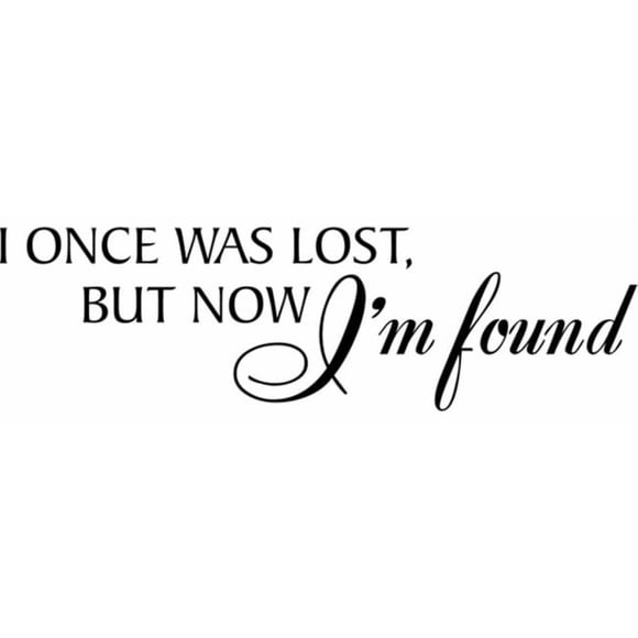 Decomural Lost But Now I'm Found Bible Verse WS-17382