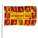 thumbnail image 1 of 12 Hombres en Pugna Bandera impresa con temática, regalo perfecto para fanáticos, amigos y familiares, y adecuada para actividades al aire libre e interiores, decoraciones de fiesta. 90 cm × 150 cm., 1 of 6