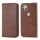 thumbnail image 5 of Funda Flip FOXDOCK para Motorola Moto G Stylus 5G 2021 , Estilo Billetera con Diseño Rombo, Correa de Mano y Soporte, Uso Diario, 5 of 6