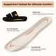 thumbnail image 3 of Zapatillas Fuzzy De Espuma Viscoelástica Con Punta Abierta Para Mujer Color Negro Mate, 3 of 7