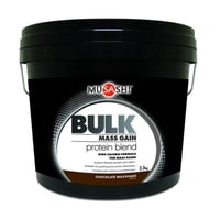Musashi Proteina Bulk Mass Gain Whey Protein 5 Lbs Chocolate