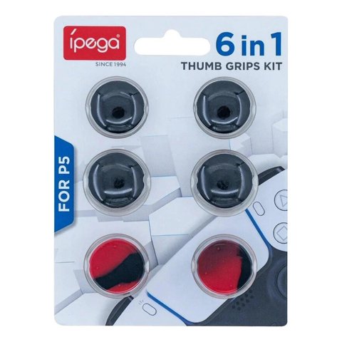 Grips Kit Ipega 6 En 1 Thumb Grips Ps5 / Ps4 Azul