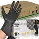 thumbnail image 1 of Guantes de vinilo negros SWIFTLITE, aptos para uso alimentario, desechables, sin látex ni polvo, guantes para limpiar, cocinar y preparar alimentos (1000, medianos), 1 of 6