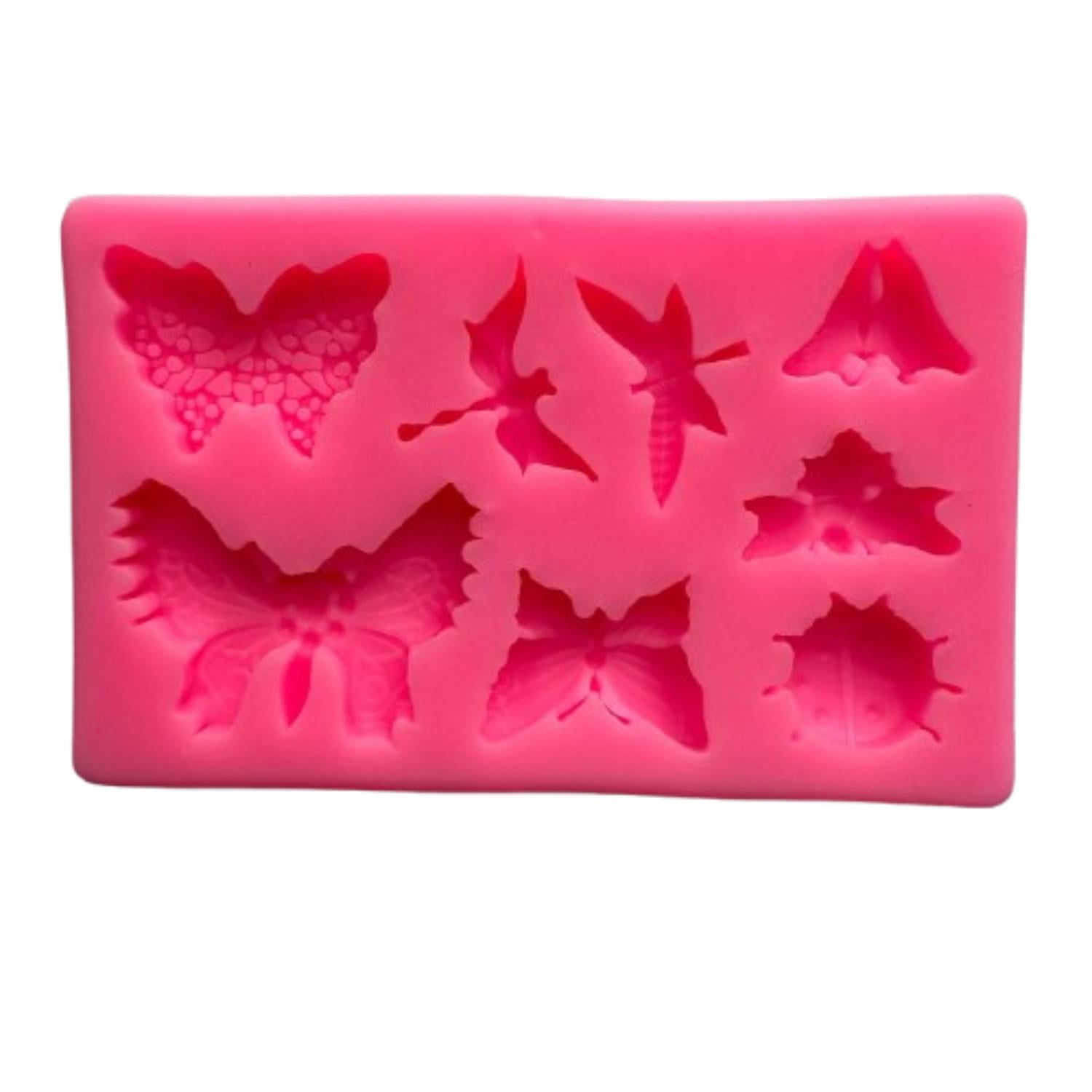 Genérico - Molde Silicona Alitas De Primavera 8 Figuras 12,3x6cm