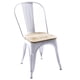 thumbnail image 1 of Silla Metal Tolix asiento Madera para Comedor Bar LF5-01W - Blanco, 1 of 5