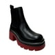 thumbnail image 2 of Botin Ecocuero ZAZ60 Negro Rojo, 2 of 5