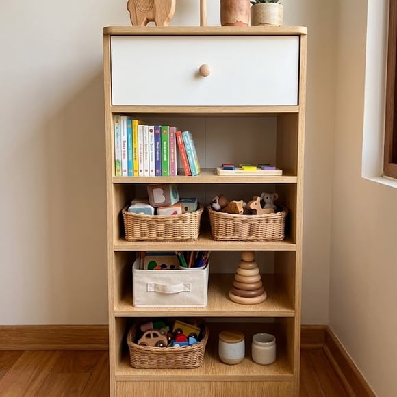 Mueble Organizador De Zapatos Zapatera Con Cajón Estilo Minimalista Madera 40x32x79cm Diseño Compacto