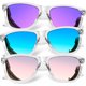 thumbnail image 1 of KALIYADI Gafas de sol polarizadas para mujer, estilo retro, 1 of 3