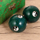 thumbnail image 3 of Of Massage Balls Chinese Tai Chi Chimes Traditional Hand Joints Massage Ball Green Enamel Exercise Ball Massage Stones, 3 of 3