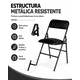 thumbnail image 4 of Silla Plegable Multiuso Ecocuero Negra, 4 of 6