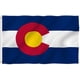 thumbnail image 1 of Bandera de poliéster del estado de Colorado de Anley, 90 x 150 cm, con ojales de latón, 1 of 6
