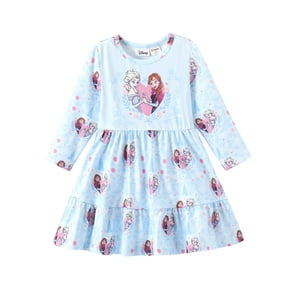 Vestido Disney Frozen Elsa Y Anna Para Niñas De 5 A 6 Años