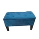 thumbnail image 1 of Banqueta Baul HVM Azul Marino Felpa, 1 of 3