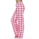 thumbnail image 2 of Pantalones de pijama a cuadros para mujer, 100 % algodón jersey, 2 of 5