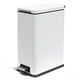 thumbnail image 1 of Bote de basura Home Zone Living, delgado, 30 litros, con tapa de cierre suave, color blanco, 1 of 7