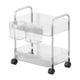 thumbnail image 4 of Estante pequeño para carrito de mano, estante organizador para maquillaje, bandeja de cocina, cesta de verduras, estante de especias, organizador para 2 capas, 4 of 5